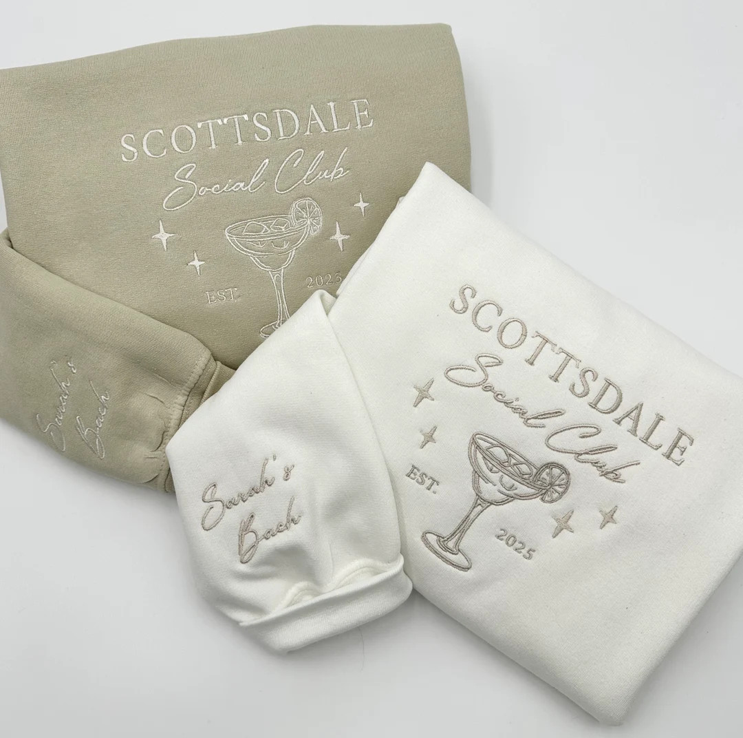 Custom Bachelorette Embroidered Sweatshirt/hoodie Wedding Favors Bride / Bridal Party Gifts Perso... | Etsy (US)