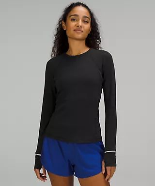 It's Rulu Run Ribbed Long Sleeve Shirt | Women's Long Sleeve Shirts | lululemon | Lululemon (US)