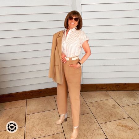 Found a favorite new flavor: PECAN ☀️☀️
My Neutral tone striped Blouse is now on SALE for 25% OFF 🎉🎊
And the Pants are also on SALE!!! 
Summer Outfit - Travel Outfit - Vacation- Office Wear - WorkWear - Blouse - Concert - WFH 

Follow my shop @fashionistanyc on the @shop.LTK app to shop this post and get my exclusive app-only content!

#liketkit #LTKFind #LTKU #LTKSeasonal #LTKworkwear #LTKsalealert #LTKunder100
@shop.ltk
https://liketk.it/4aUwC