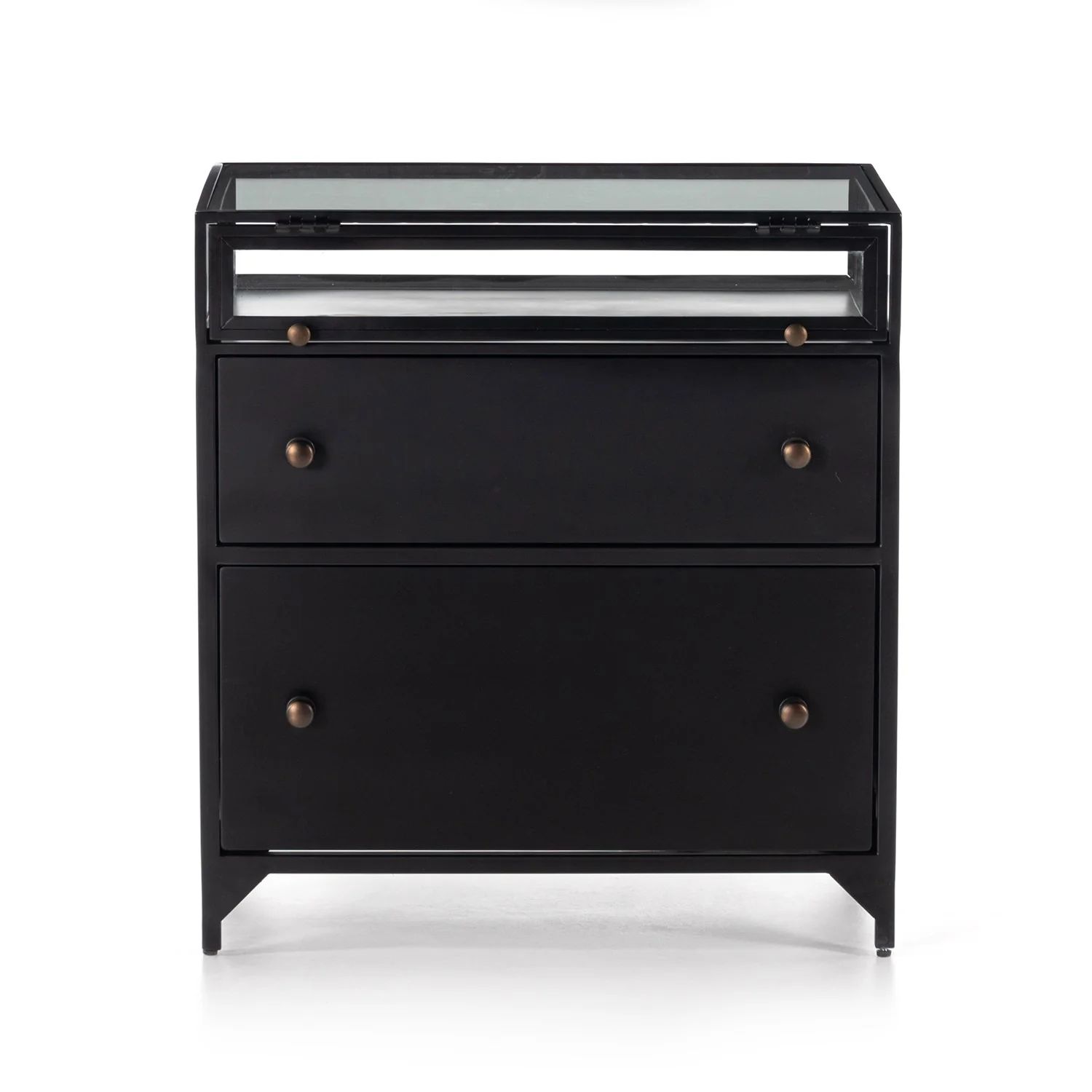 Shadow Box Nightstand in Various Colors | Burke Decor