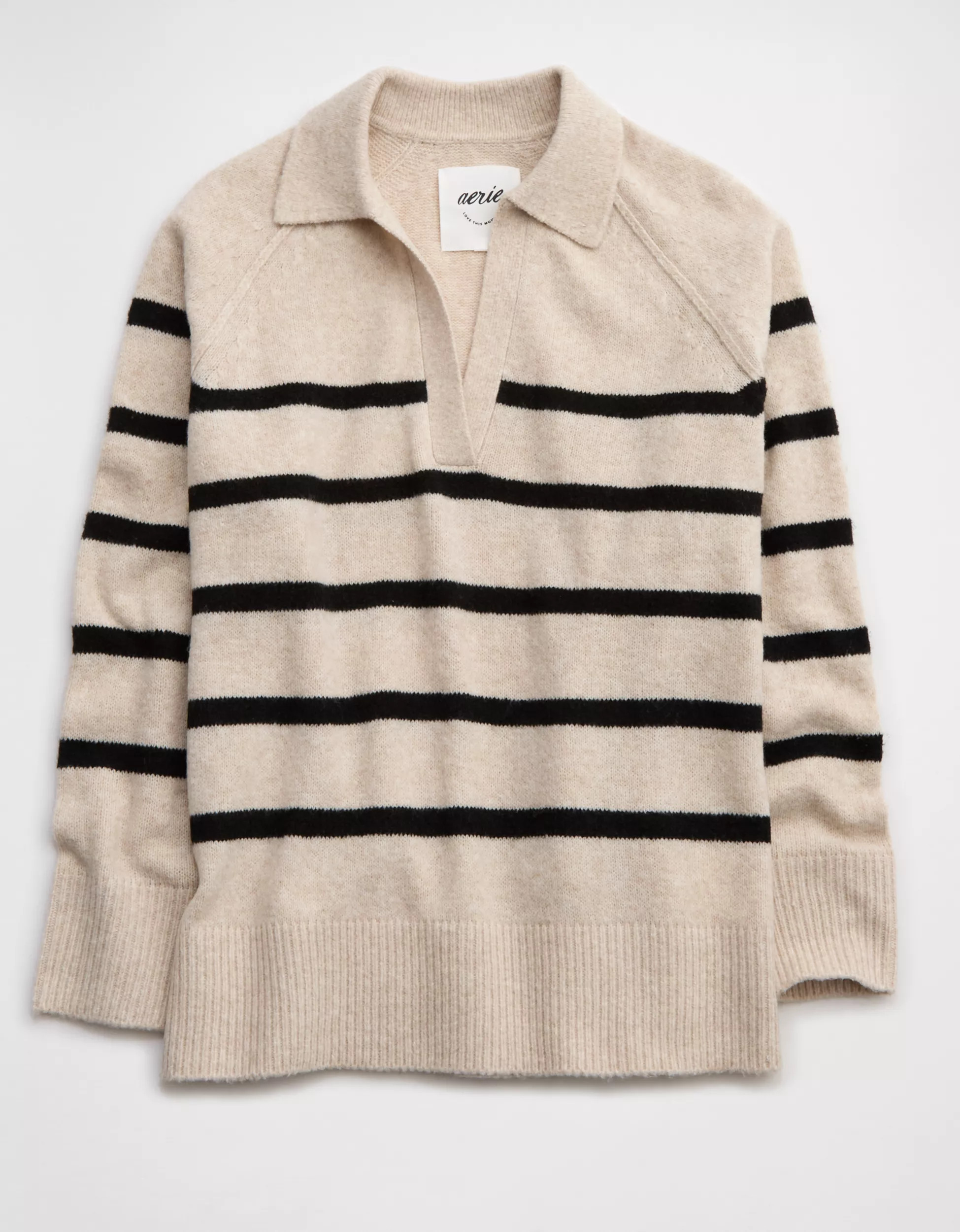 Aerie unREAL Polo Sweater | Aerie