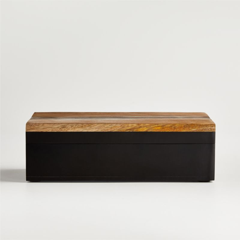 Bibi Resin Catchall Box | Crate and Barrel | Crate & Barrel