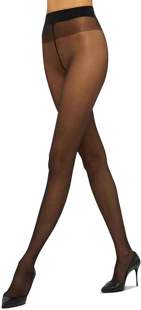 Wolford Satin Touch 20 Denier Tights For Women Soft Satin Feel Sheer Hosiery Extra-Wide Waistband... | Amazon (US)