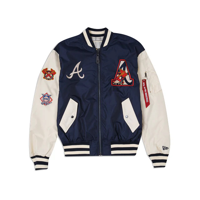 Alpha Industries X Atlanta Braves Alt MA-1 Bomber Jacket | New Era