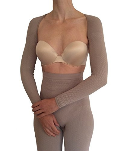 Bioflect® Compression Arm Sleeves Wrap with Bioactive Fibers and Raised Massaging Knit - for Support and Comfort - Sand S/M | Amazon (US)