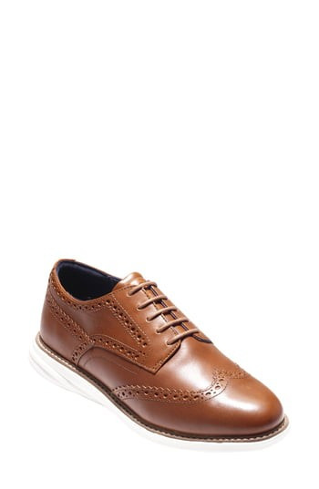 Women's Cole Haan Grandevolution Shortwing Oxford Sneaker, Size 7 B - Brown | Nordstrom