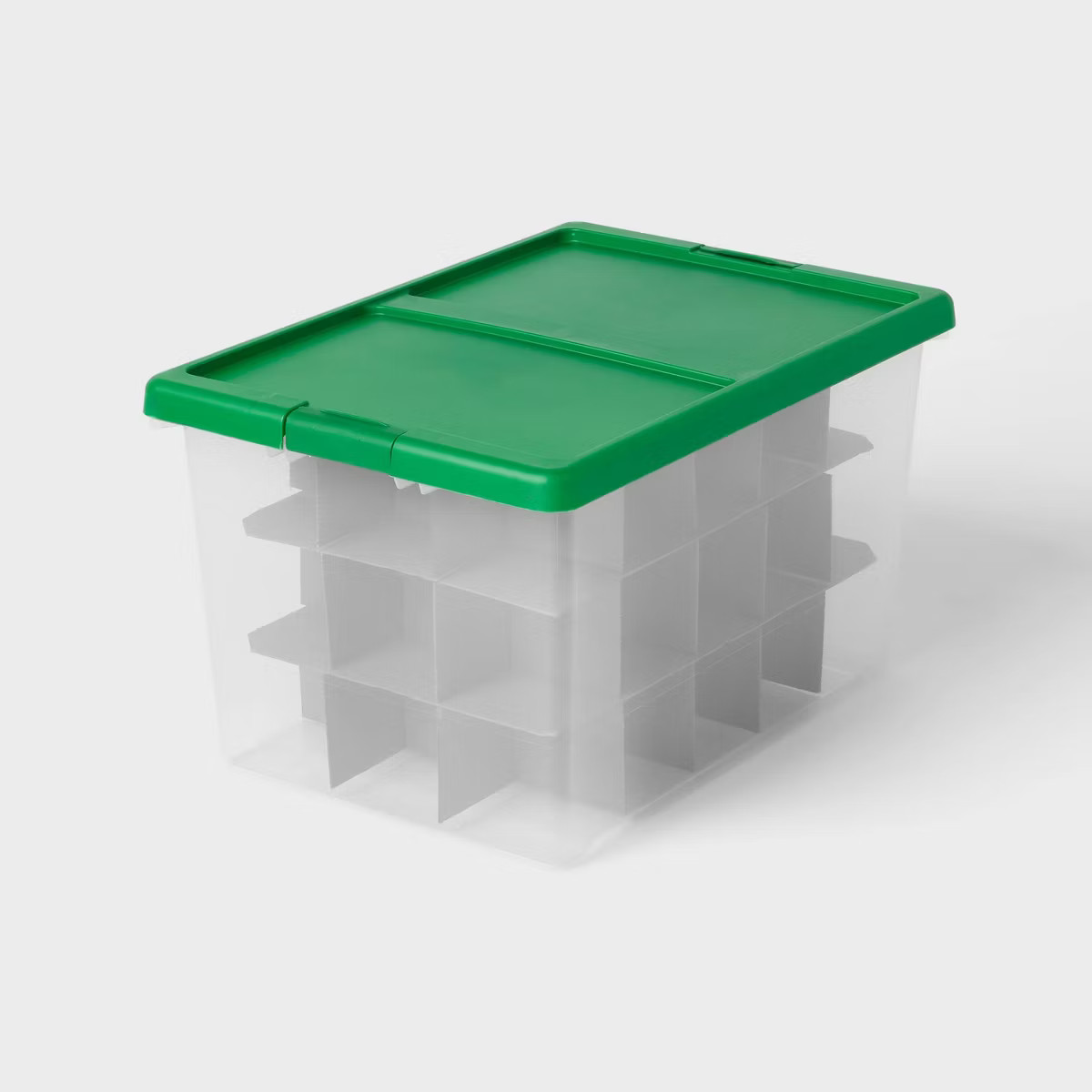 Latching Clear Ornament Storage Box - Green Lid - Brightroom™ | Target
