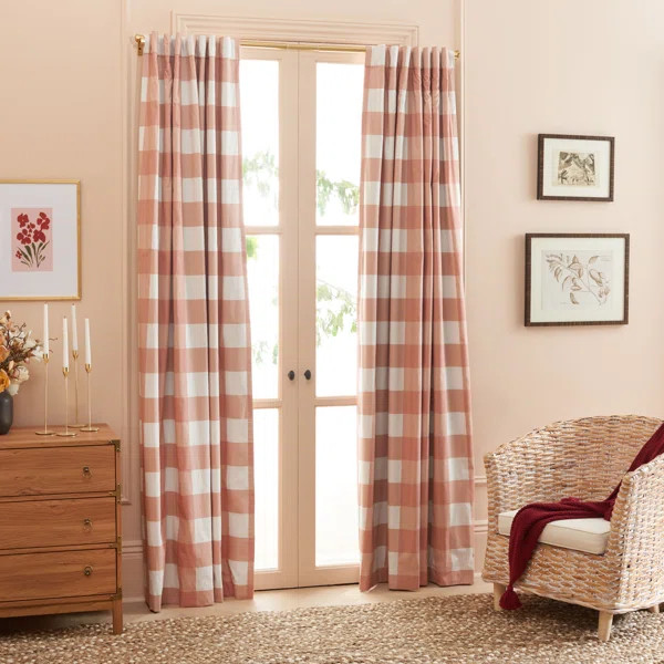 Tonino Cotton Room Darkening Curtain Panel | Wayfair North America