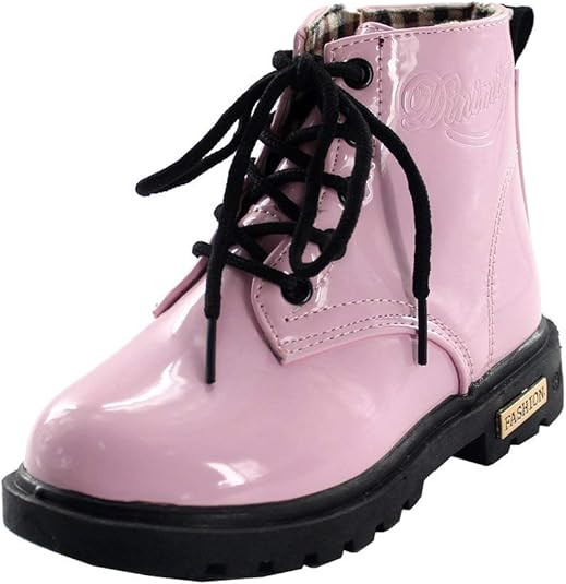 Maxu Fashion Girls Boys PU Waterproof Child Ankle Boots | Amazon (US)