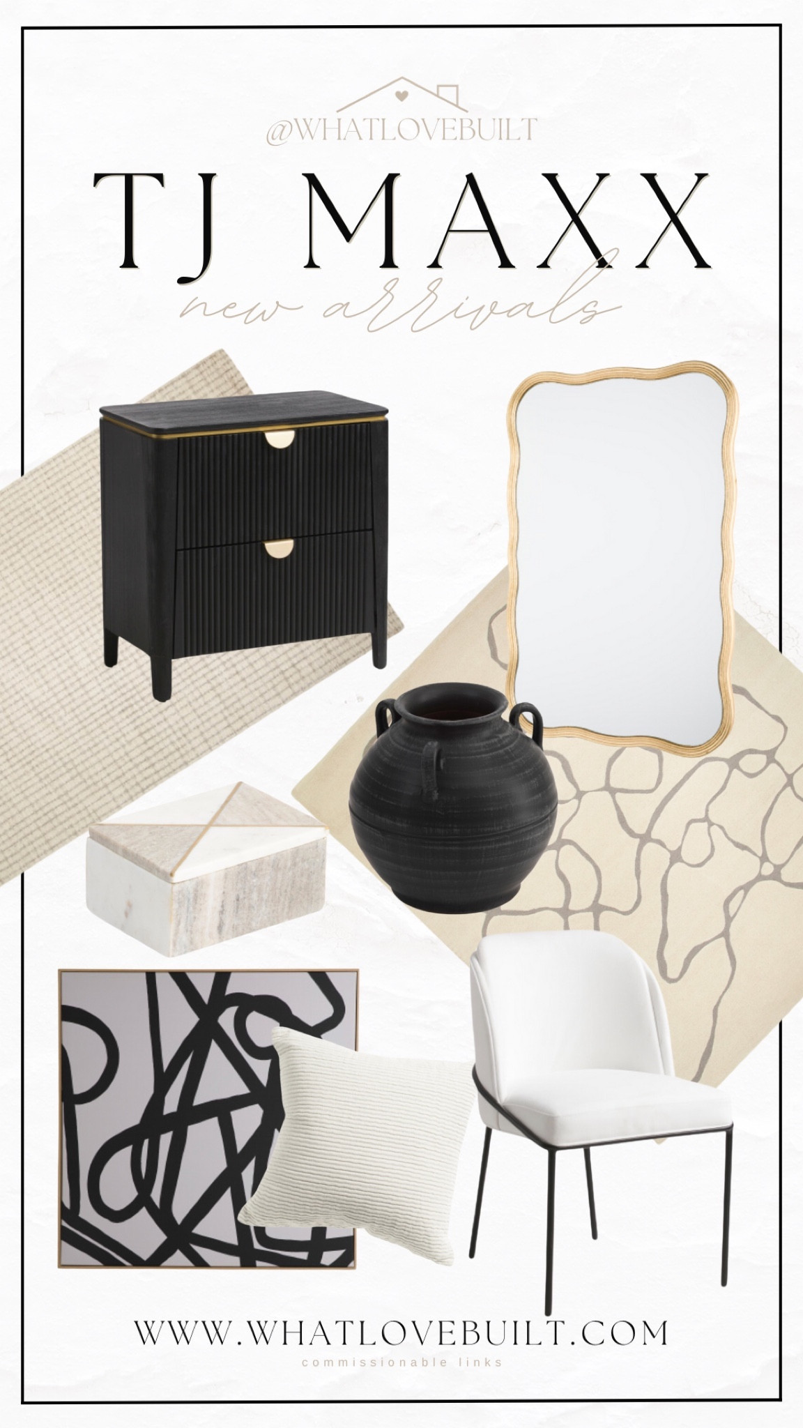 TJ Maxx Home Finds

#home #livingroom #diningroom #tjmaxx #cabinet #furniture #throwpillow #gold #chandelier #pillow #chair #wallart #decor #homedesign #diy #interiordesign #art #homestyling #styling #homedecor #rug #glam #modern #modernglam #mirror #nightstand #bedroom

#LTKstyletip #LTKhome #LTKfindsunder100