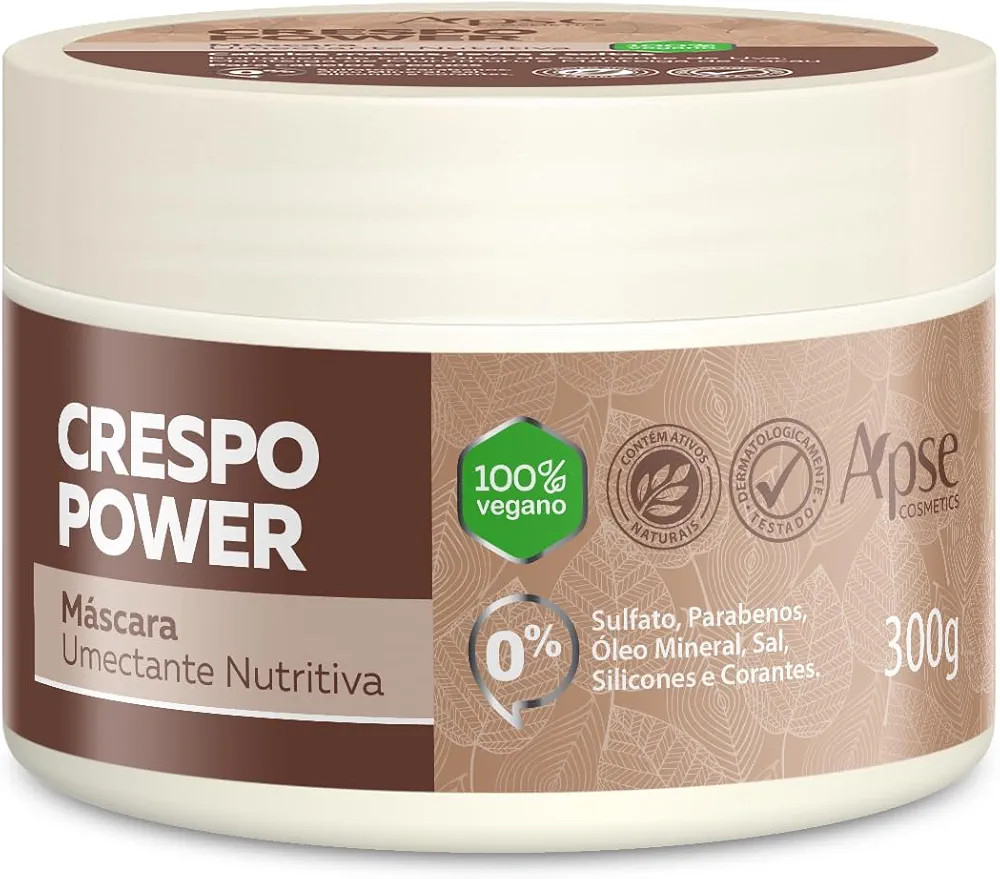 Máscara Umectante Nutritiva Crespo Power 300g, Apse Cosmetics | Amazon (BR)