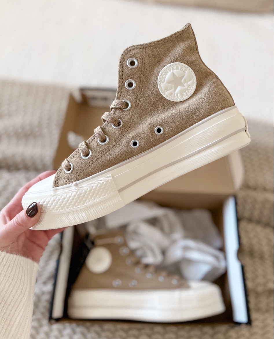 The cutest neutral platform converse! Neutral sneakers, neutral aesthetic 

#LTKshoecrush #LTKFind #LTKunder100