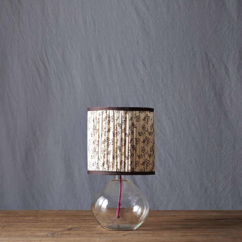 Zaina Glass Lamp Base & Shade Set | GreenRow