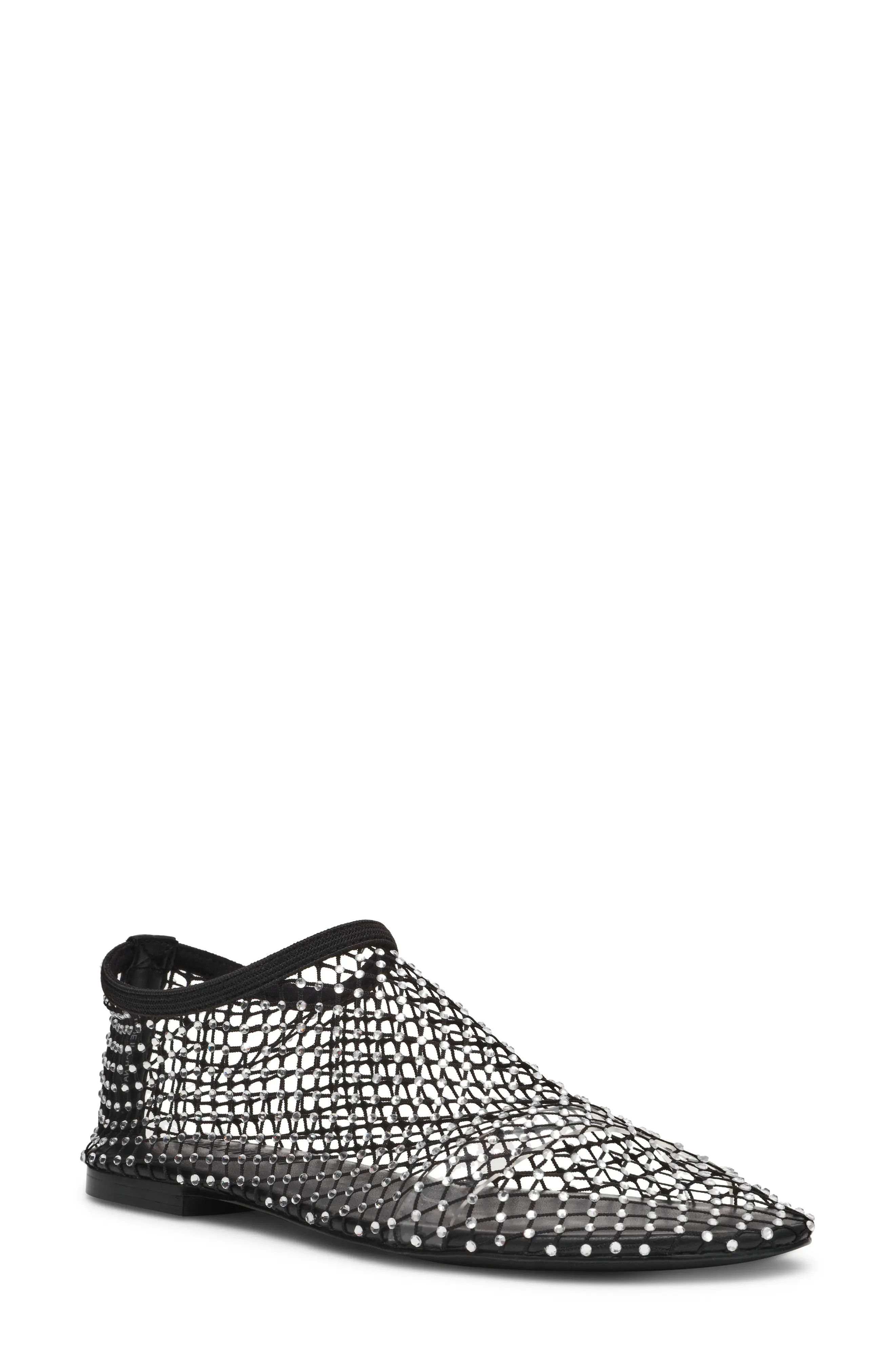 Steve Madden Mino Mesh Flat in Black at Nordstrom, Size 10 | Nordstrom