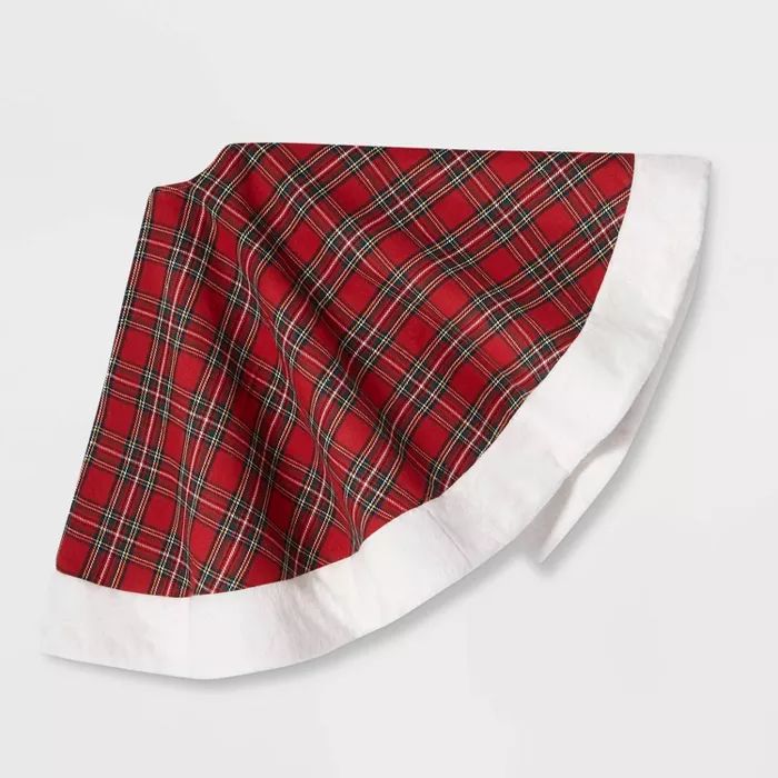 Plaid Tree Skirt Red - Wondershop&#8482; | Target