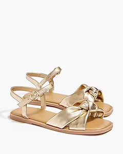 Girls' square-toe knot sandals | J.Crew Factory