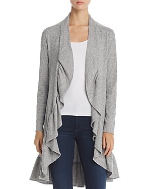 Red Haute Open Front Ruffle Cardigan | Bloomingdale's (US)