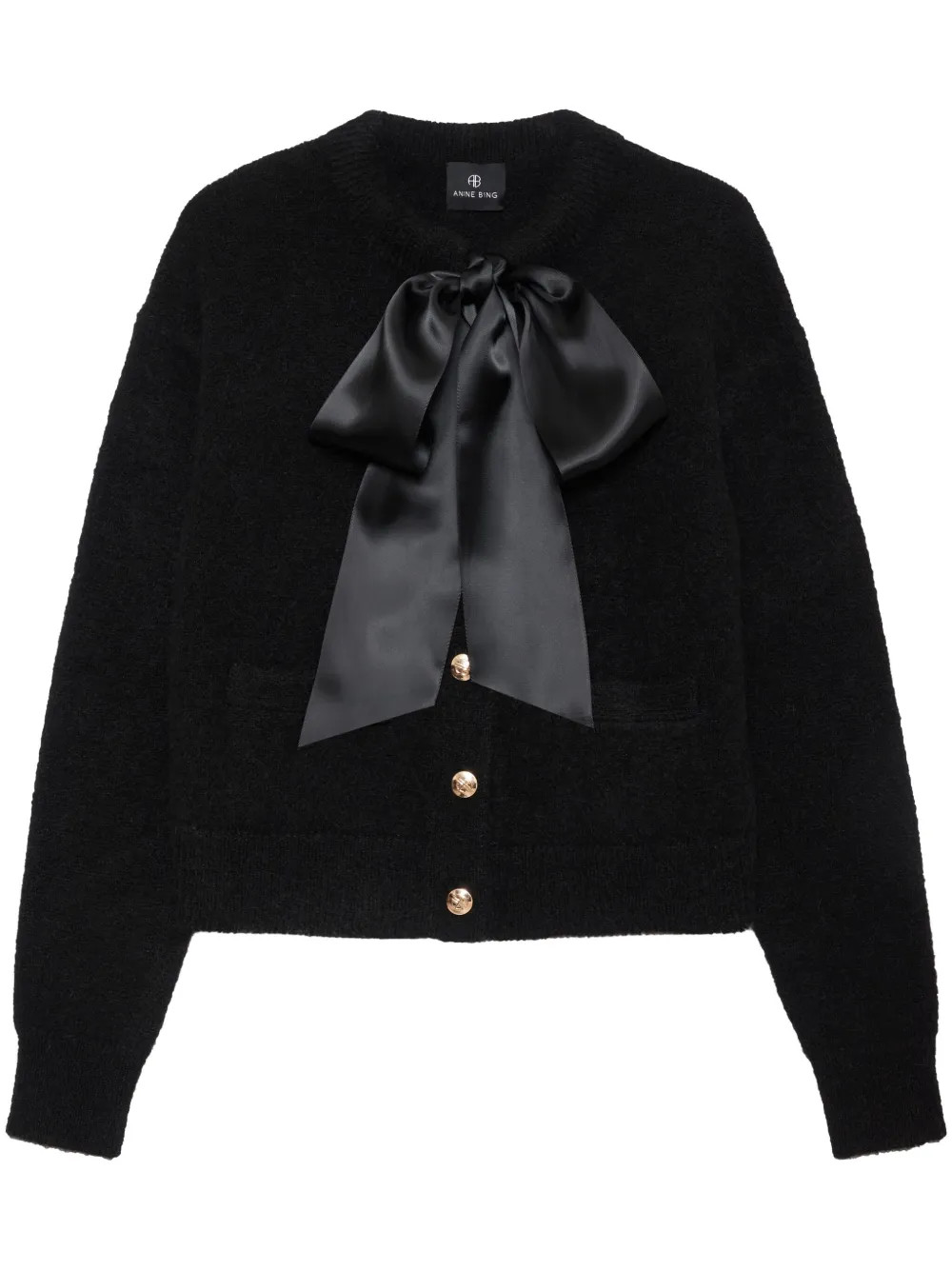 ANINE BING Rhodes Cardigan  | Black | FARFETCH | Farfetch Global