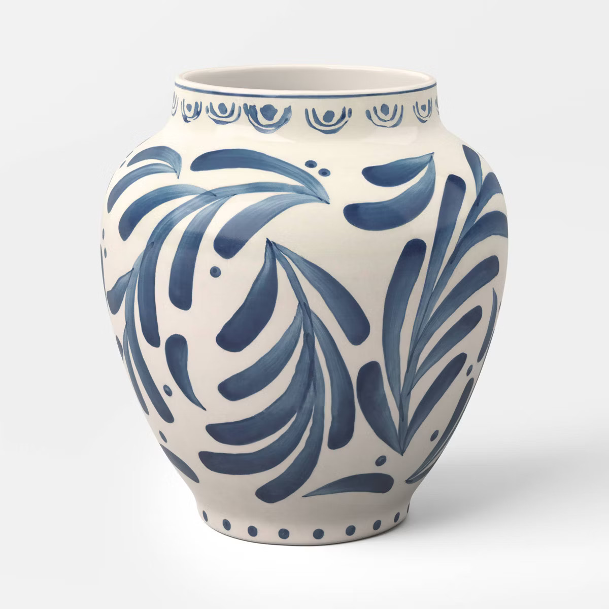 Large Blue Painted Ceramic Vase - Threshold™ | Target