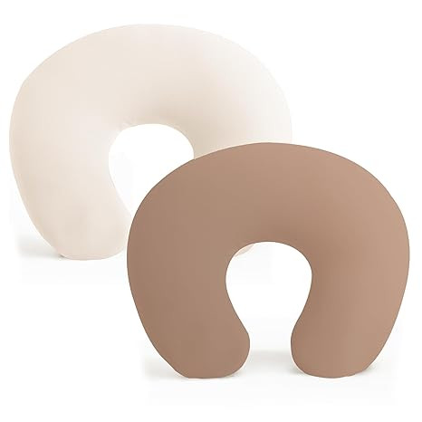 Konssy 2 Pack Nursing Pillow Covers, Stretchy and Soft Nursing Cover for Breastfeeding, Pillow Sl... | Amazon (US)