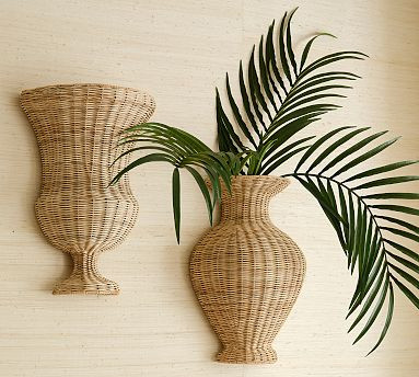 Lila Woven Wall Vase | Pottery Barn (US)