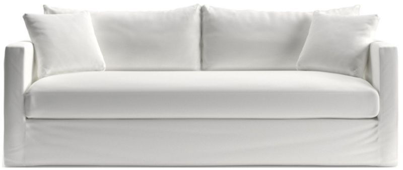 Willow II Slipcovered Bench Sofa + Reviews | Crate & Barrel | Crate & Barrel