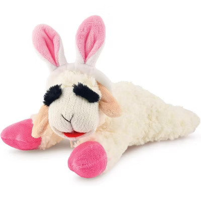MultiPet Lamb Chop Easter Bunny Ears 10" Dog Toy | Target