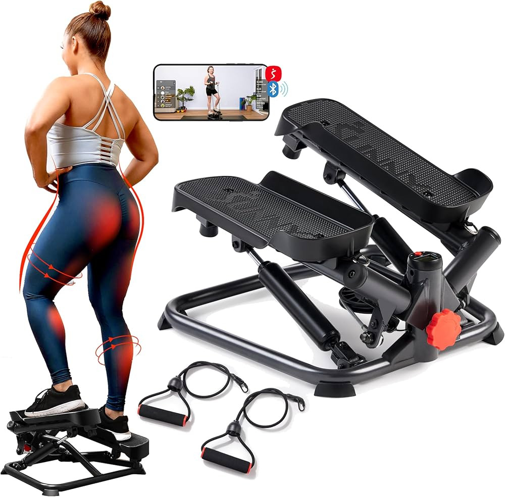 Sunny Health & Fitness Mini Stepper for Exercise at Home, Stair Step Workout Machine with Resista... | Amazon (US)