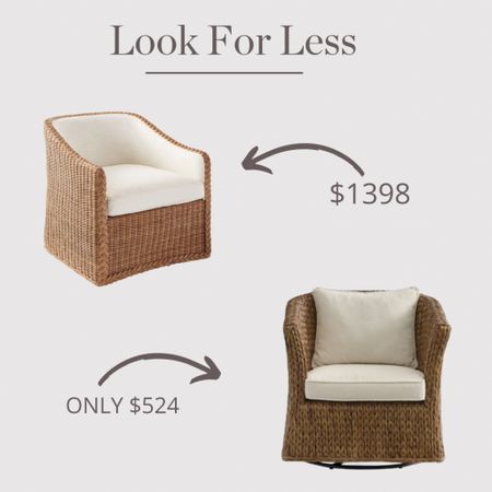 This chair from Grandin Road looks so similar to this Serena and Lily chair! 
.
.
.
Coastal living room
Living room decor
Southern living room
Seagrass chair
Wicker chair
Swivel chair 

#LTKsalealert #LTKstyletip #LTKhome