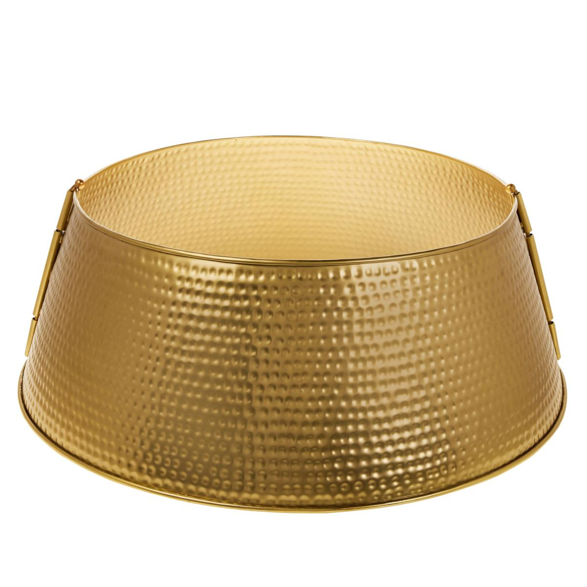 Winter Lane Goldtone Hammered Tree Collar - 9463757 | HSN | HSN