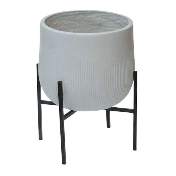 Grey Planter Stand, Medium | At Home
