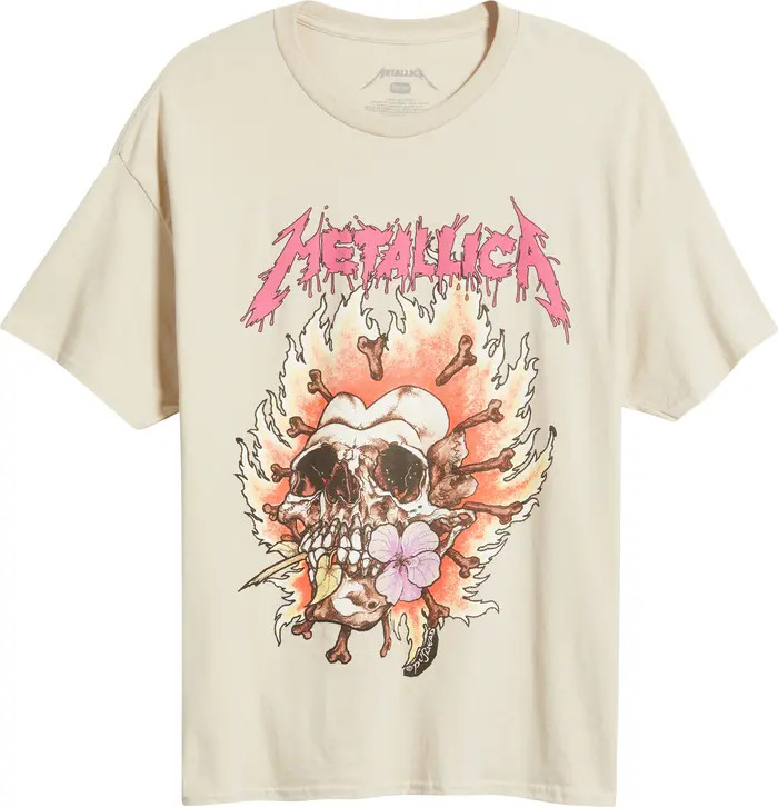 Merch Traffic Metallica Skull Cotton Graphic T-Shirt | Nordstrom | Nordstrom