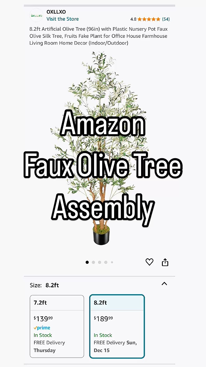 Another great quality real look olive tree from Amazon for the win! I love that this one assembled in multiple pieces for a more realistic look. The branches line up perfectly and are labeled with stickers so you know which branch goes where. #fauxtree #olivetree #houseplants #fauxolivetree #amazonhome #amazonhomefinds #amazondeals #amazonmusthaves #homedecor #ltkhome #shopltk 