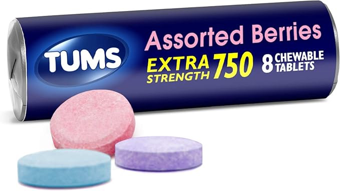 TUMS EX Assorted Berries, 8 Count (Pack of 12) | Amazon (US)