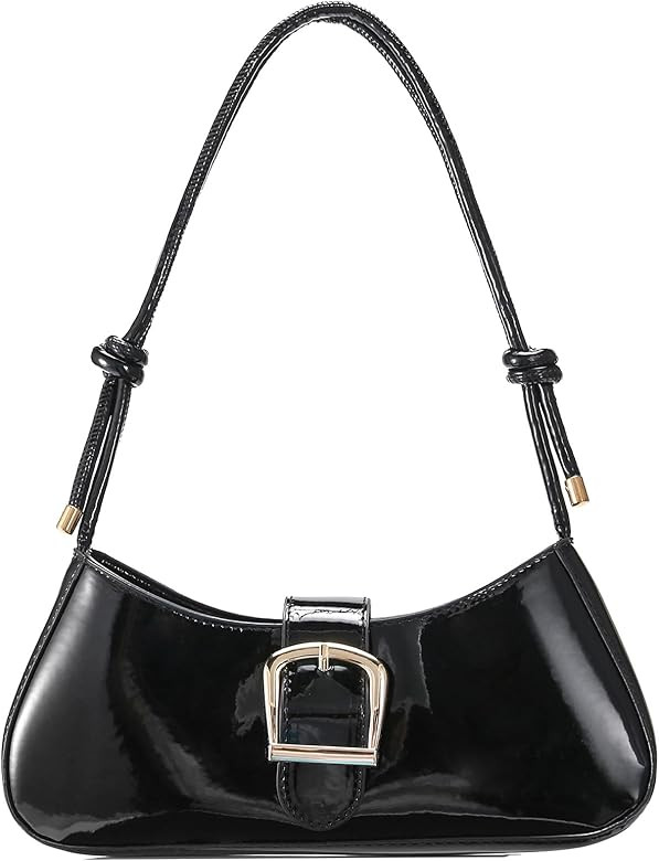 LACOMILA Y2K Metallic Purse PU Material Evening Shoulder Bag for Women Party | Amazon (US)
