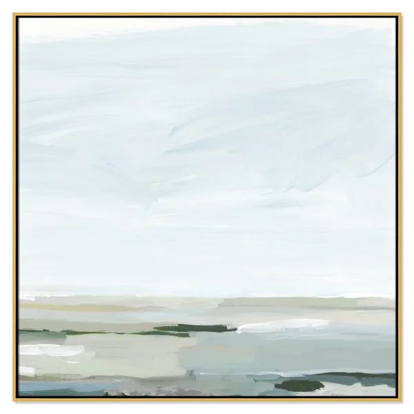 Pure Stillness - Floater Frame Painting Print on Canvas | Wayfair North America