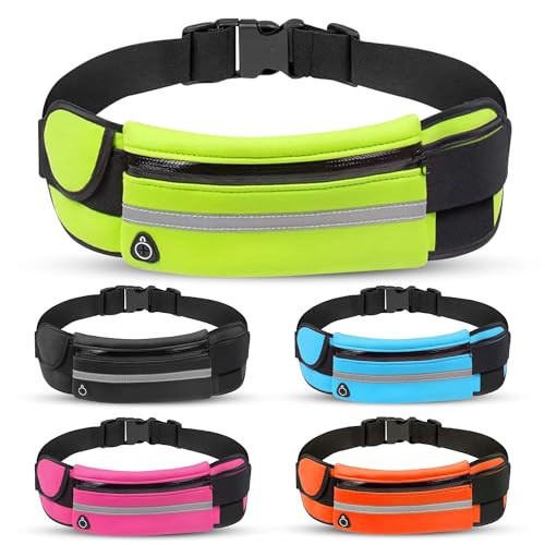 Women's Running Fanny Pack - Slim, Sporty Waist Belt Bag with Phone Holder, Ideal for Runners - Comfortable and Stylish Running Belt for Men and Women, Pink | Amazon (US)