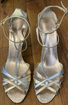 VICINI Giuseppe Zanotti Design gold silver bronze leather heels 37 6.5  | eBay | eBay US