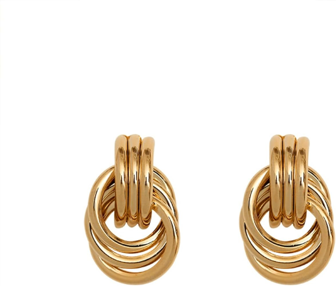 Metal Twisted Wrap Earrings,Explosive Design Sense Fashionable Niche Unique Accessories,Elegant G... | Amazon (US)