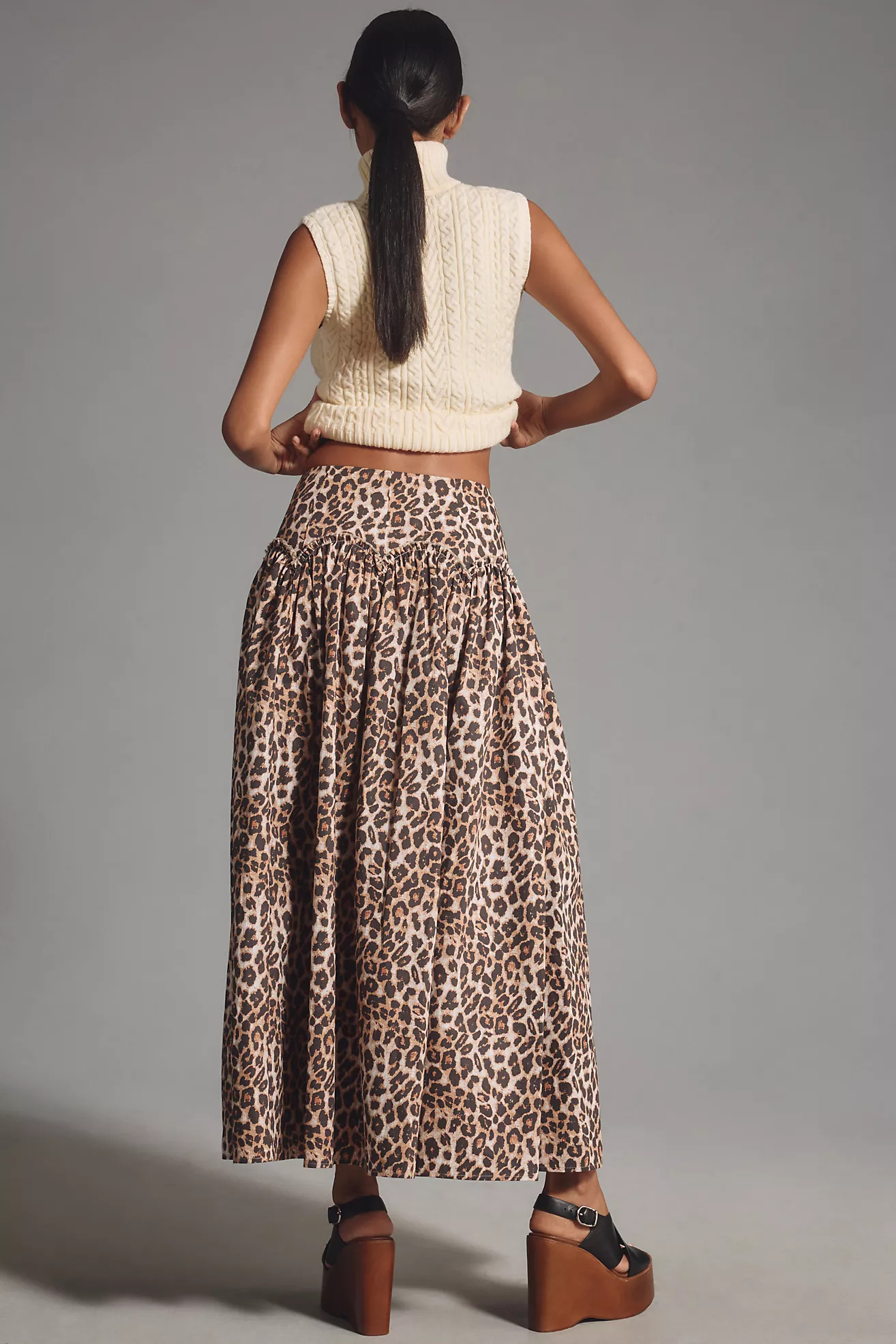 Mare Mare x Anthropologie Basque-Waist Maxi Skirt | Anthropologie (US)