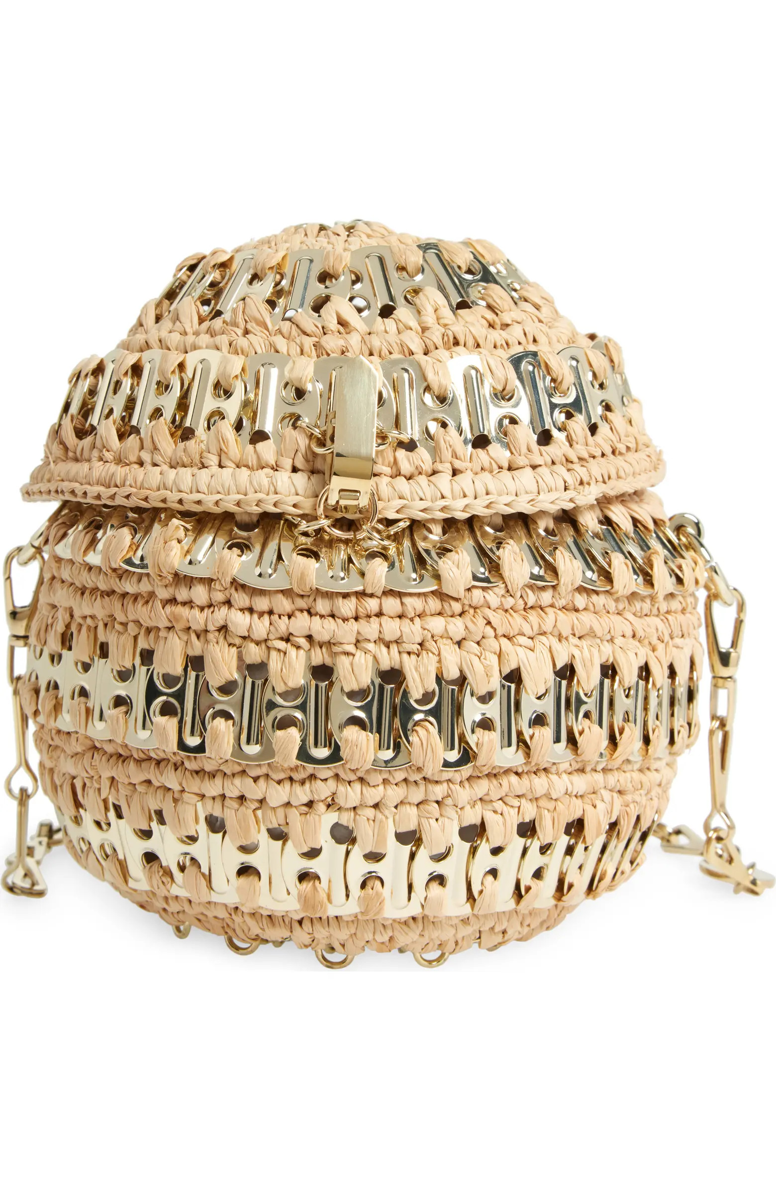 Rabanne 1969 Ball Raffia Shoulder Bag | Nordstrom | Nordstrom