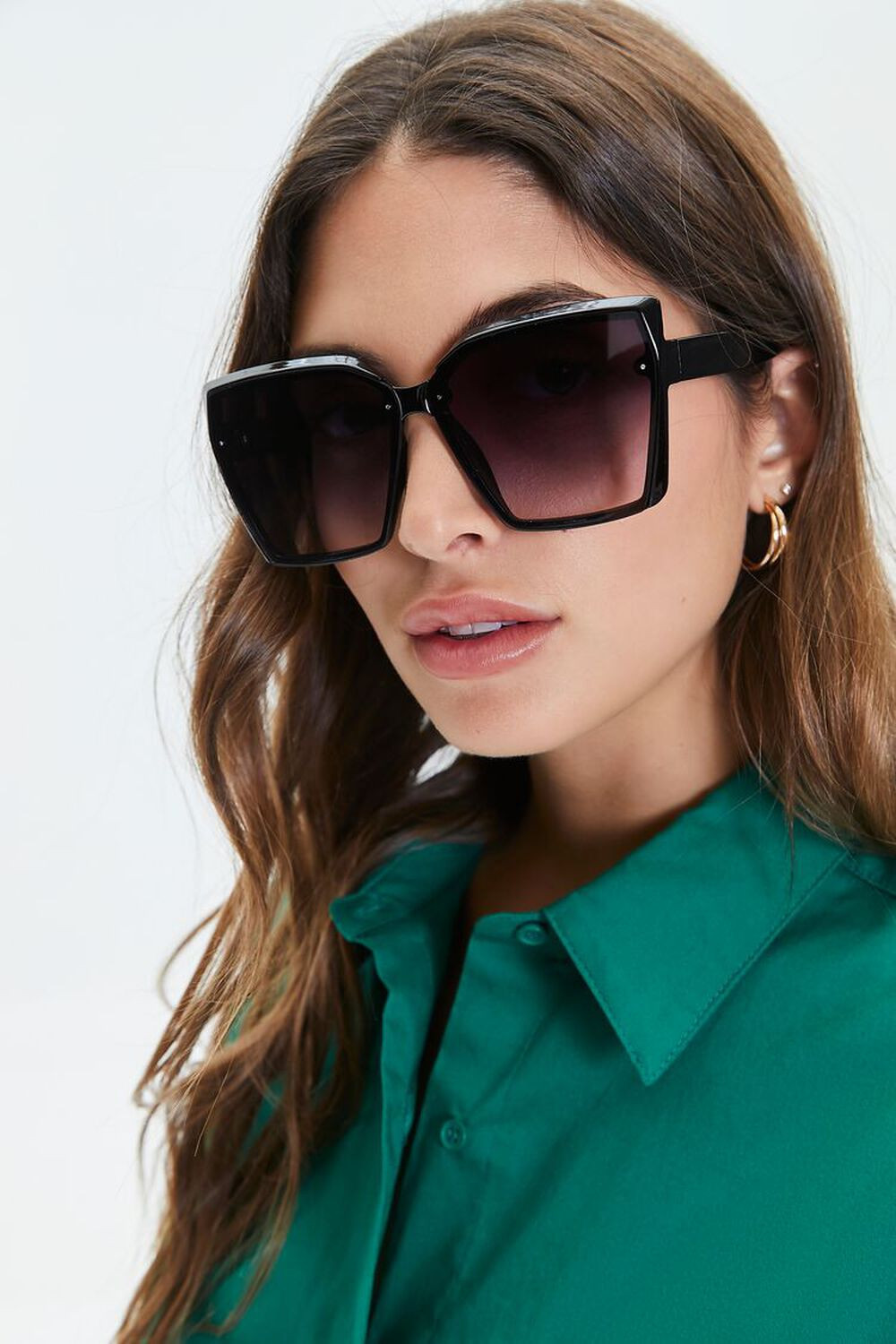 Oversized Square Frame Sunglasses | Forever 21 | Forever 21 (US)
