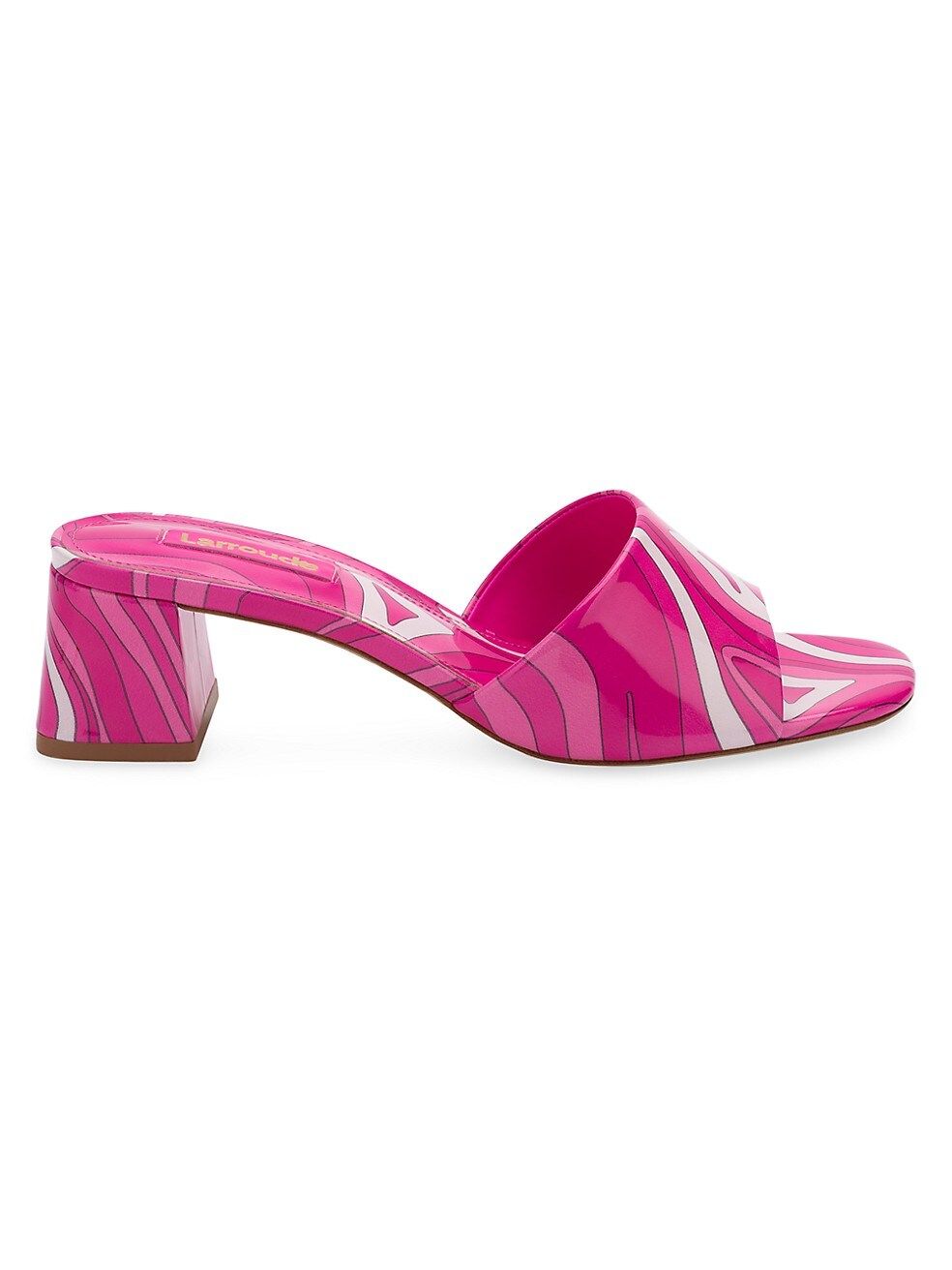 Brigitte Printed Patent Leather Mules | Saks Fifth Avenue