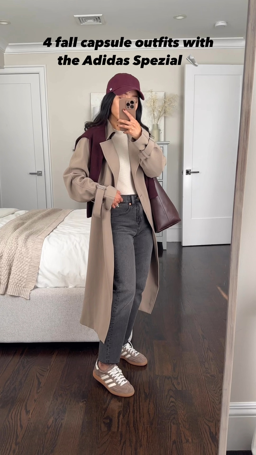 My favorite sneakers were just restocked at adidas.com! 

Perfect color and so comfy. These will go fast. Runs half size big for me, so size down (mine are women’s 5 with a little room) while a few ppl said they felt a full size big.

They also come with brown laces as a second styling option.

I actually bought mine on Stockx bc I could never catch my size on Adidas’s website! Paid a little more but it was well worth it. 

• adidas special in earth strata gum. Size 5 women’s. Runs half size big, very comfy and supportive and a beautiful color in person that doesn’t get dirty easily 

• gray Slim ankle jeans: Madewell 24 hems cut, or recommend Levi’s wedgie straight with finished hem (also linked)

• Trench coat: Oak Fort XXS in “brindle” use code JEANTRENCH for 20% off. Runs oversized & long. FYI per their return policy customer pays for return ship 

• black leggings AF 7/8 length  Size xs short . I size up since they’re snug 

• Blazer: Old Navy xs petite. Relaxed boyfriend fit on me 

• Accent color sweater: Quince shrunken cashmere sweatshirt XS

• quince cashmere sweater XS. Mine is the shrunken sweatshirt style but the $50 style has burgundy stocked and is similar 

• Layering tops: Gap xs petite

• quality White tee: COS xs (the off white color)

• Slip silk dress: Quince xs 

• Bucket tote: Madewell chocolate raisin


#LTKActive #LTKShoeCrush #LTKTravel