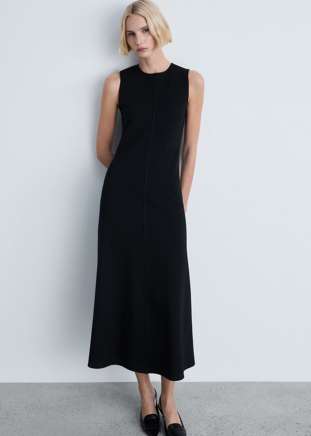 Flared midi-dress - Women | MANGO United Kingdom | MANGO (UK)