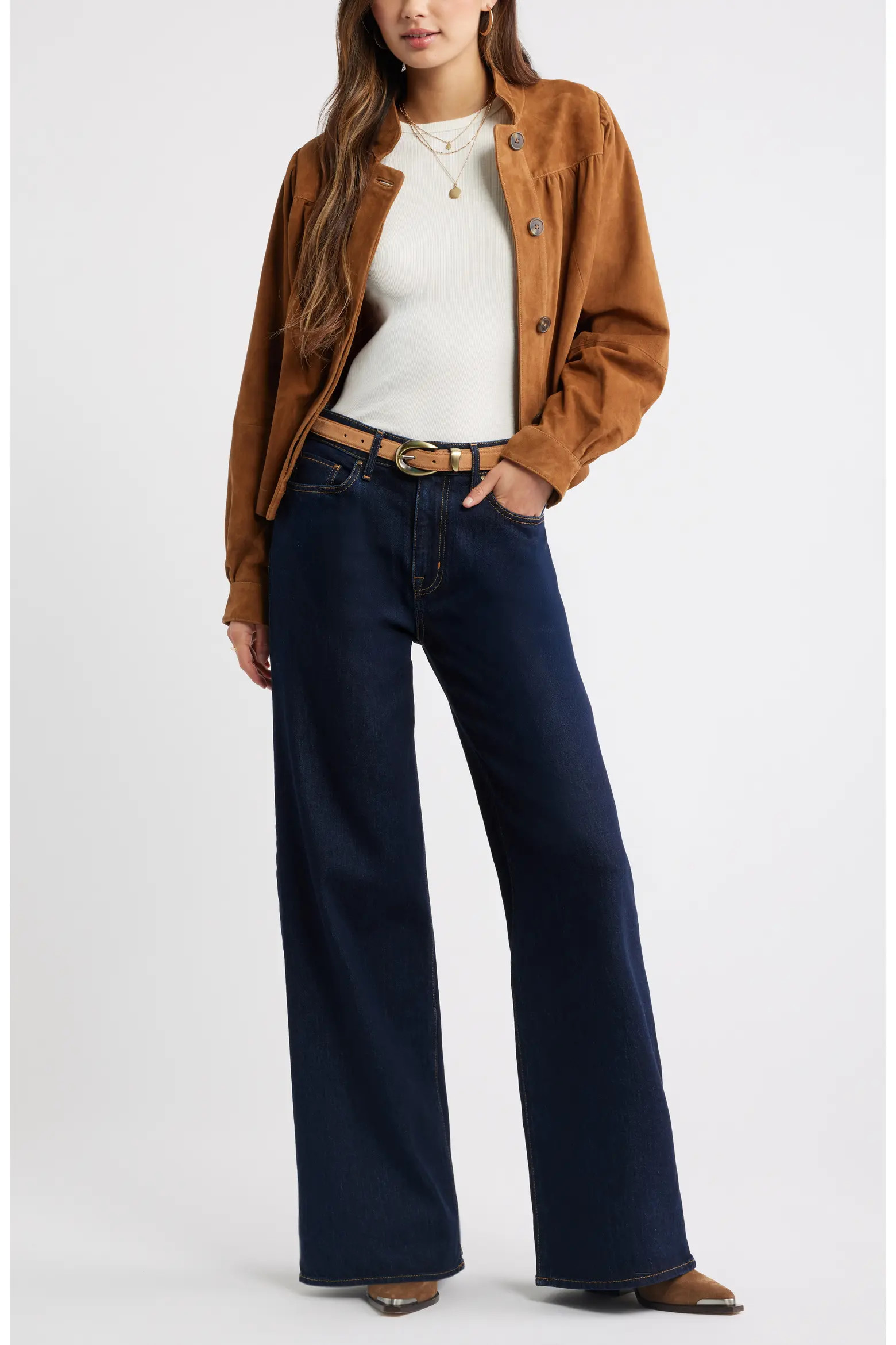 Treasure & Bond High Rise Wide Leg Jeans (Women) | Nordstrom | Nordstrom