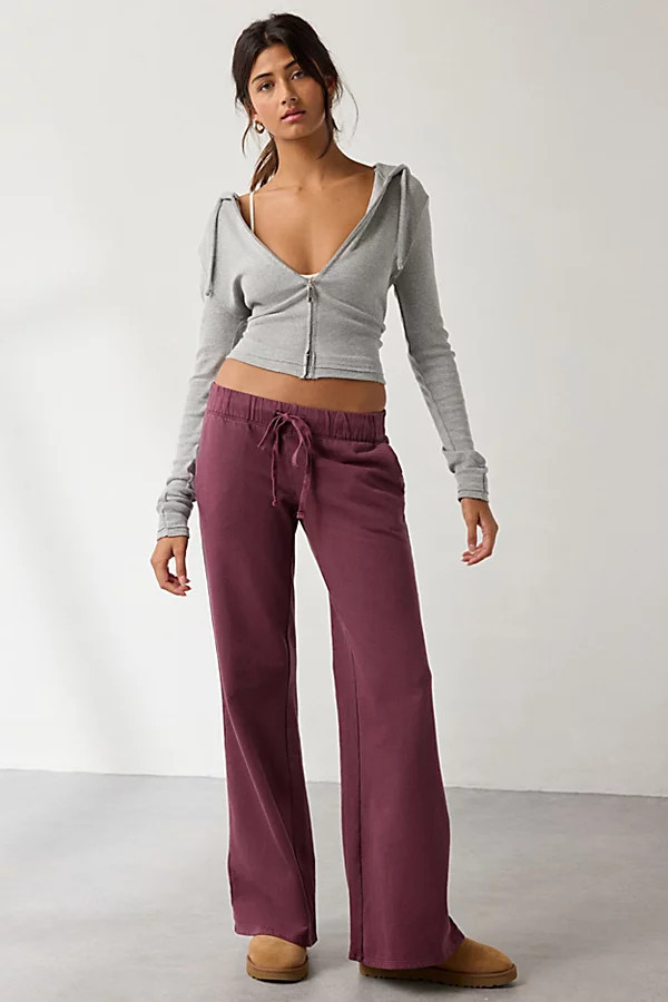 Out From Under Lived In Flare Sweatpant in Light Purple, Women's at Urban Outfitters | Urban Outfitters (US and RoW)