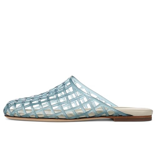 Women's Red Jelly Mesh Slides, Comfortable Flat Slip On Sandals, Casual Summer Beach Slippers | Amazon (US)