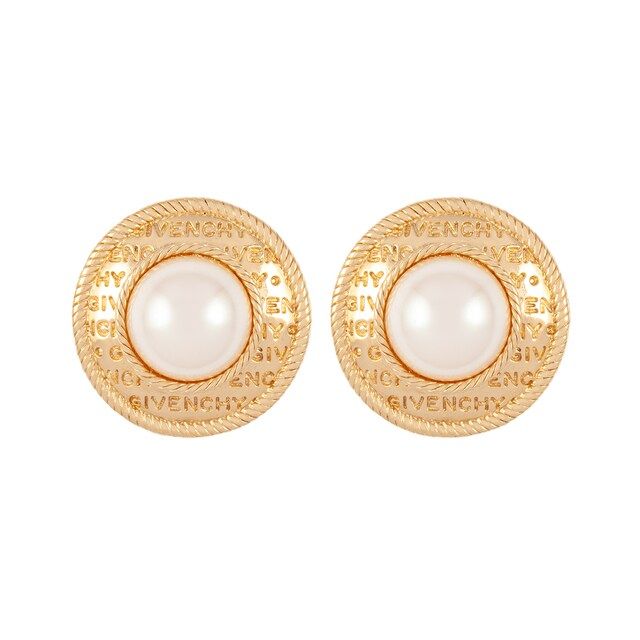 Susan Caplan
    
    Exclusive Vintage Yellow Gold Plated Givenchy Synthetic Pearl Earrings
    ... | Goldsmiths