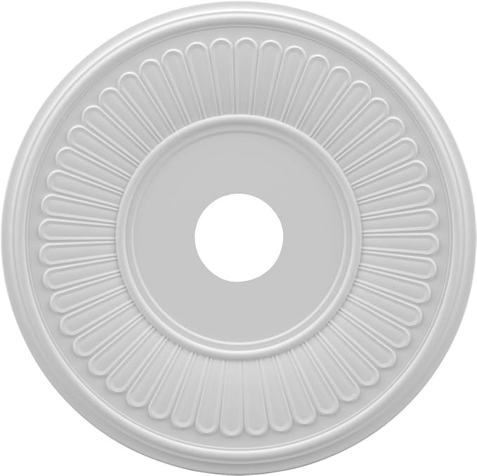 Ekena Millwork CMP19BE Berkshire Thermoformed PVC Ceiling Medallion (Fits Canopies up to 8 3/8"),... | Amazon (US)